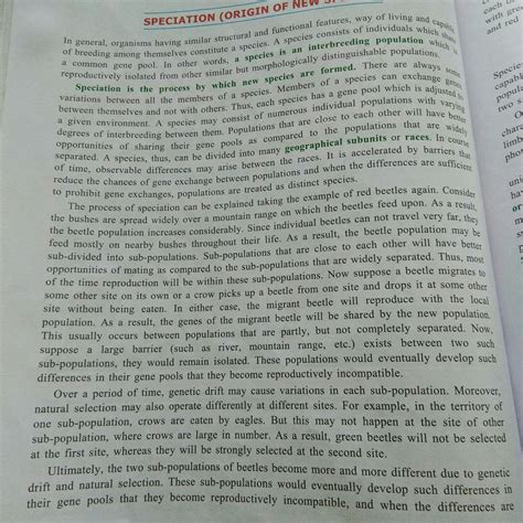 what is speciation explain for 5 marks - Brainly.in