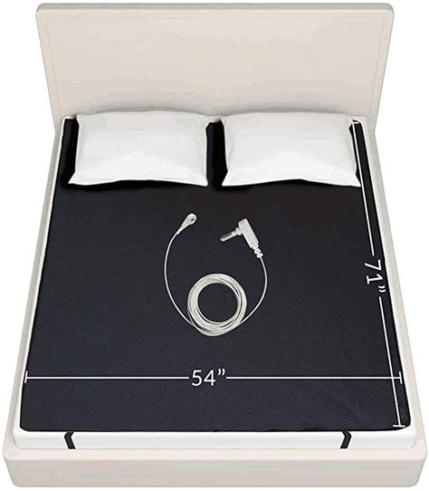 NeatEarthing Grounding Sleep Mat, 54”x71”, Black, Polyurethane (PU ...