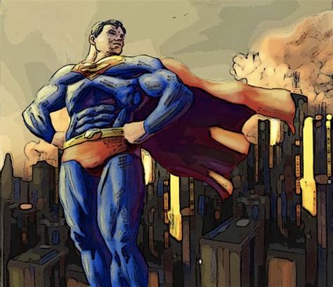 漫画英雄插画欣赏：超人(6) - 设计之家