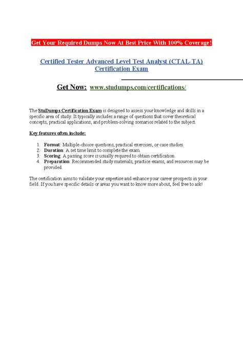 Certified Tester Advanced Level Test Manager (CTAL-TM) Certification ...