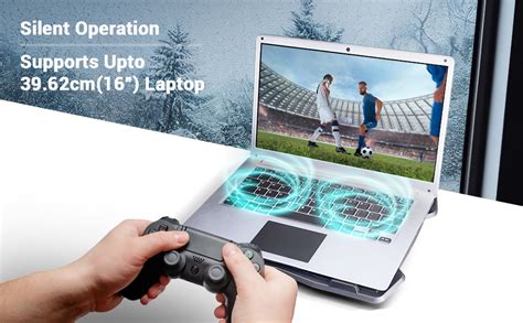 Zebronics NC2100 Laptop Cooling Stand with 125mm Fan, Silent Operation ...