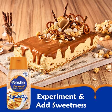 Nestle Squeezy Caramel Flavored Condensed Milk Topping - 450 gm – Easy ...