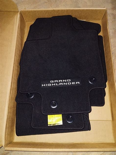2024-2025 Toyota Grand Highlander 4pc Black Carpet Floor Mats PT206 ...