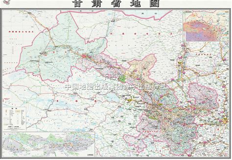 甘肃省地图高清版_甘肃地图库