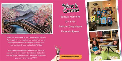Fountain Square Paint Party – Cherry Blossom Mountain, Red Lion Grog ...
