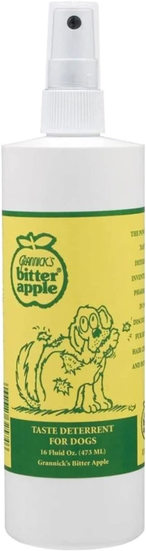 Grannick's Bitter Apple Taste Deterrent Spray for Dogs - Prevents Fur ...