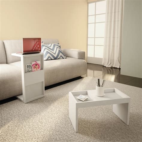 Manhattan Comfort Marine 14.17-in W x 26.77-in H White Composite Modern ...