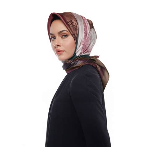 White Copper Lagoon Twill Silk Scarf | Ipekevi