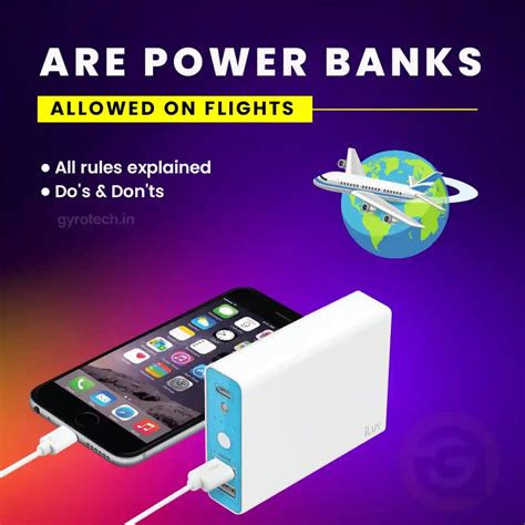 Important Rules For Power Banks On Flights | Are Power Banks Allowed On ...