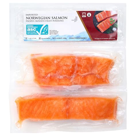 salmon fillet, frozen, ASC certified, 250 g (9 oz) - IKEA
