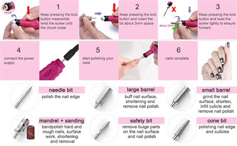 Electric Nail Drill Machine 20000 RPM Professional Nail Drills for ...