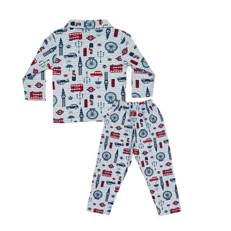 Sky Blue Octopus Printed Night Suits for Infants & Kids | Shop Now ...