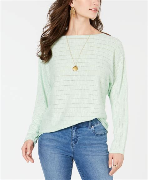 Style & Co. Women Size XL Light Green Sweatshirt Sweater | Canerra