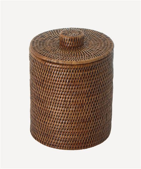 Rattan Laundry Basket | wicker basket with lid | Bamboo toy Storage ba ...