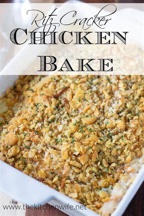 Ritz Cracker Chicken Bake Recipe - The Kitchen Wife