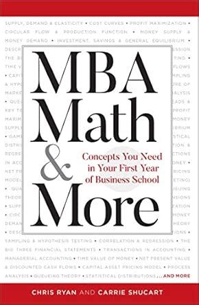 Buy MBA Math & More: Concepts You Need in First Year Business School ...