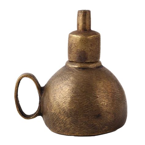 Traditional Brown Finish Oil Lamp for Decor