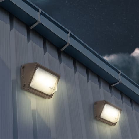 Simply Conserve 250-Watt EQ Bronze Hardwired LED Outdoor Wall Pack ...