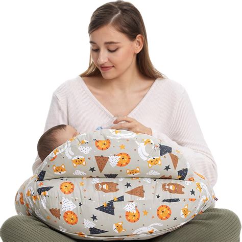 Amazon.com : Momcozy Nursing Pillow, Plus Size Breastfeeding Pillows ...