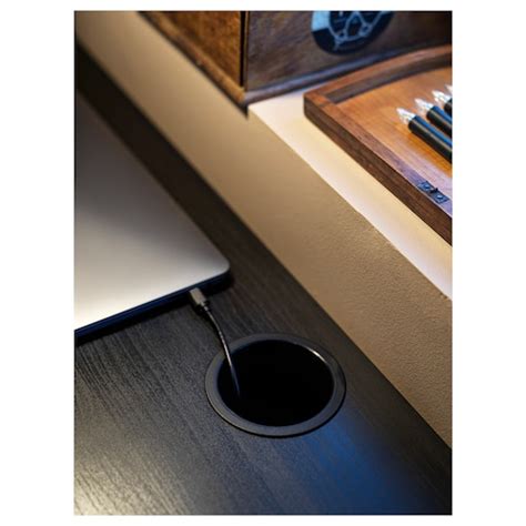 MICKE desk, black-brown, 105x50 cm (413/8x195/8") - IKEA