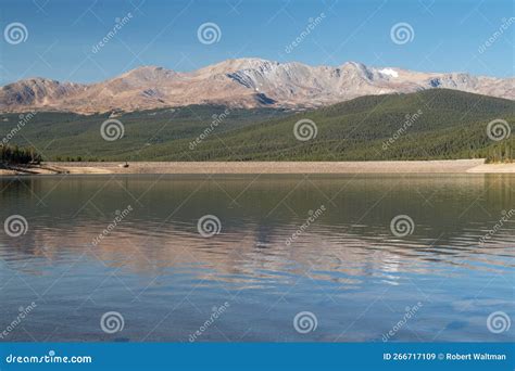 14,428 Foot Mount Massive is Reflected on Turquoise Lake, Colorado ...