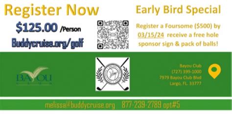 Buddy Cruise Charity Golf Tournament, Bayou Club, Largo, 5 April 2024 ...