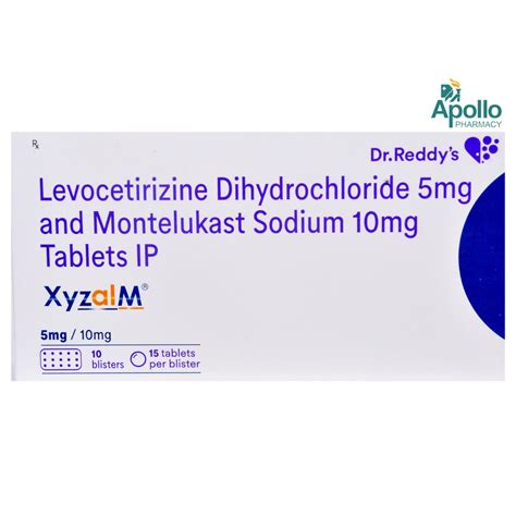 Xyzal M Tablet 15's Price, Uses, Side Effects, Composition - Apollo ...