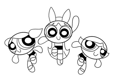 Powerpuff Girls Coloring Pages — WONDER-DAY.COM