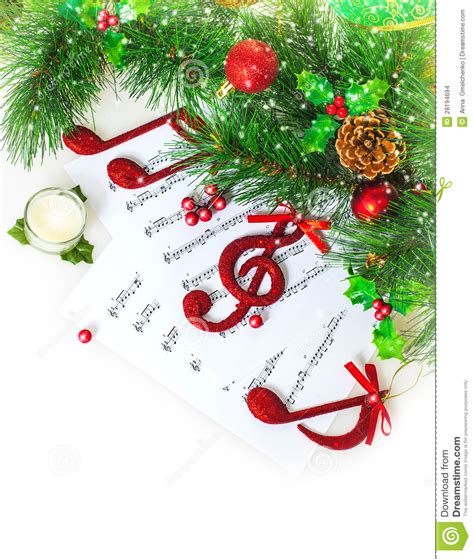 圣诞节音乐会边界 库存照片. 图片 包括有 庆祝, 锥体, 欢乐, 关闭, 针叶树, 季节, 杉木, 红色 - 28194694