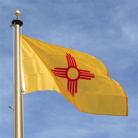 New Mexico Flag New Mexico State Flag Metal Sign, Americana, Rustic