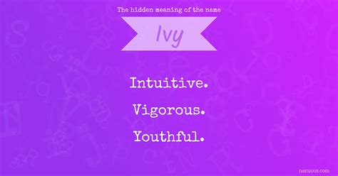 The hidden meaning of the name Ivy | Namious