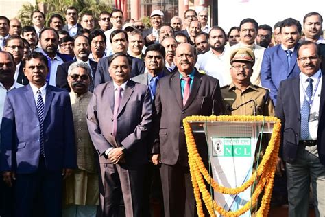 Shri P K Sinha CMD NCL pays floral tributes to coal martyrs