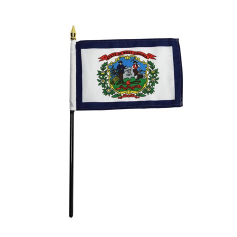 West Virginia 4in x 6in Polyester Flag – United States Flag Store