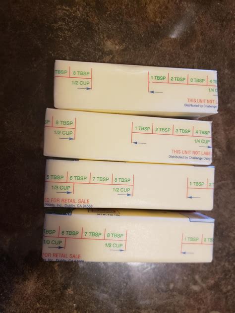 My butter stick measurements are mislabeled : r/mildlyinteresting