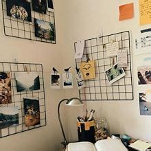 PIKIFY DIY Steel Grid Photo Frame for Wall [40 * 40 cm] Clip Holder ...