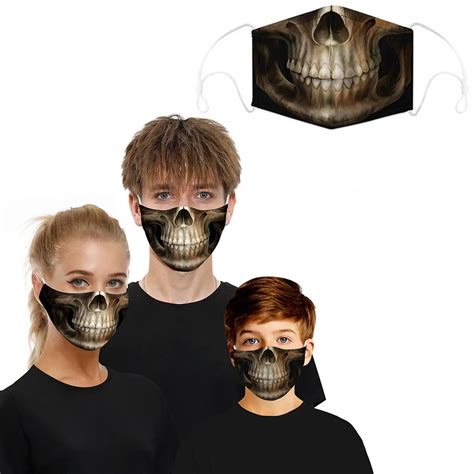3D Halloween Special Scary Faces Reusable Face Masks – Homeko