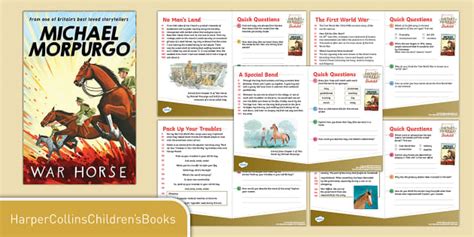 War Horse: 60-Second Reads Activity Pack [Ages 9-11]