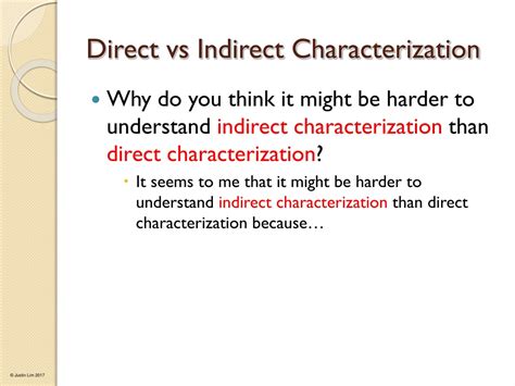 Direct Vs Indirect Characterization