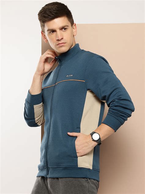 Alcis Men Blue Typography Sporty Jacket AAMJKTSM00036401-S