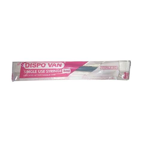 Dispovan 3 ML Syringes HMD WITHOUT Needle (25) : Amazon.in: Industrial ...
