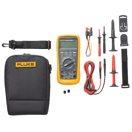 Fluke Digital Multimeter, LCD, 10 A, CAT III 1000V; CAT I 600V Safety ...