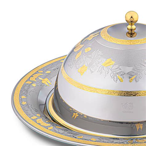 Shop Online Almarjan 38 CM Carol Collection Stainless Steel Round Quzi ...