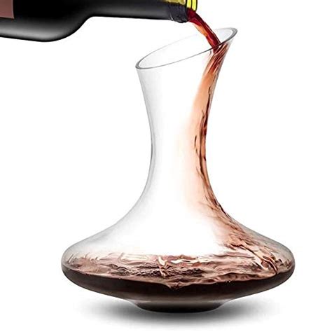 ARUZEN® Wine Goblet Crystal Glass Decanter 1000 ml (Pack of 1) : Amazon ...