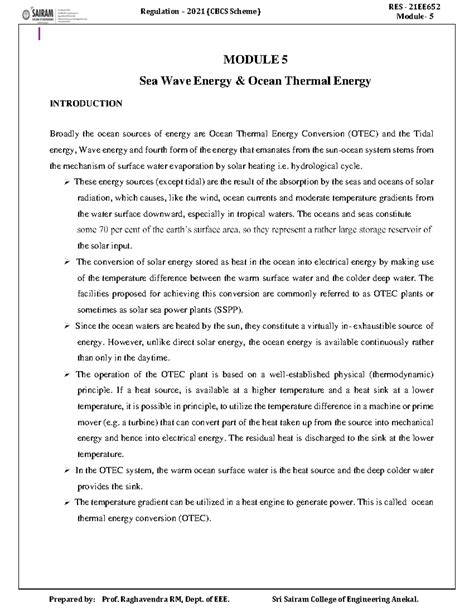 EE M5 - problem solving - Regulation – 2021 (CBCS Scheme) Module- 5 ...