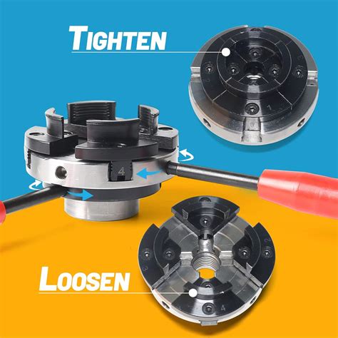 Buy FJL FORCE Lathe Chuck Sets 4 Inch, Wood Lathe Chuck 5 ...