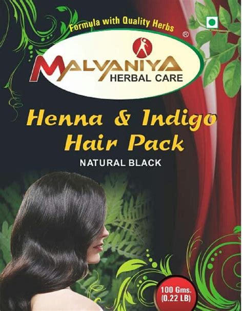 Buy MALVANIYA HERBAL CARE Natural Hair Dye Black Henna Lawsonia Inermis ...