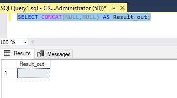 Concat Function SQL 的图像结果