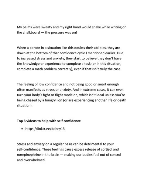 What is self confidence | PDF