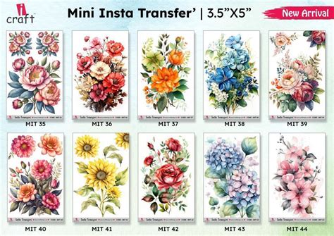 MINI TRANSFER SHEET – Anu art and craft supplies