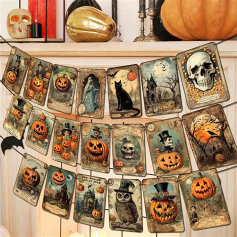 Amazon.com: Halloween Holiday Decorations Vintage Style Pumpkin Trick ...